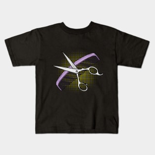 Scissors with Comb Kids T-Shirt